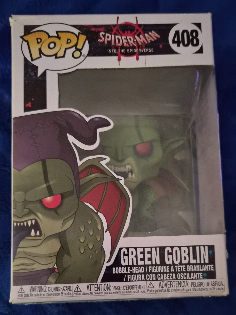 Funko Pop!  Green Goblin Pop! #408 – Green, Purple, Red Accents